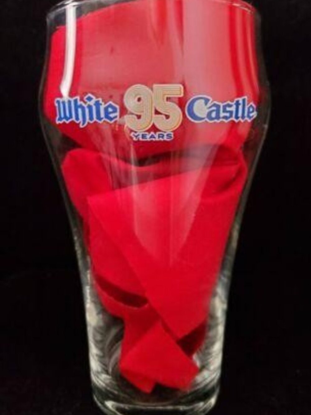 NEW Coca Cola Coke WHITE CASTLE Anniversary Bell Soda Glass - Picture 1 of 11
